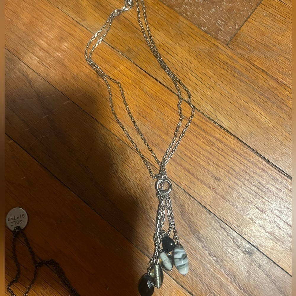 silver necklace